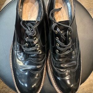 Salvatore Ferragamo Glossy Black Women's Oxfords